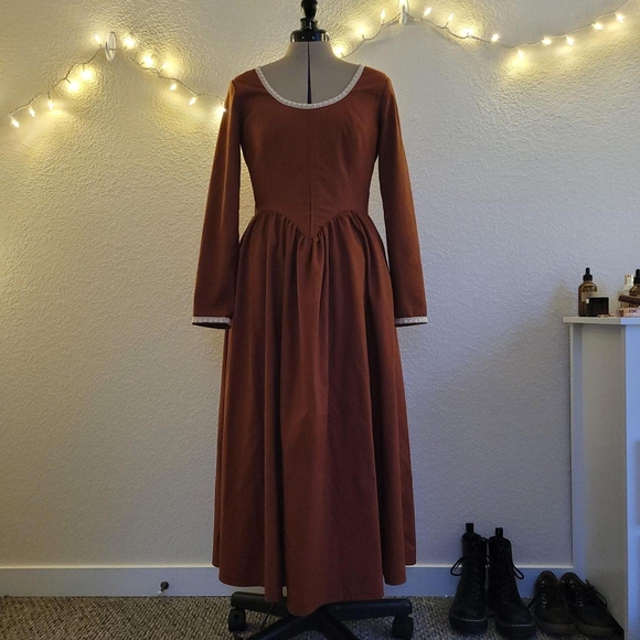 Handmade Linen Fall Dress • open to trades - Picture 2 of 8